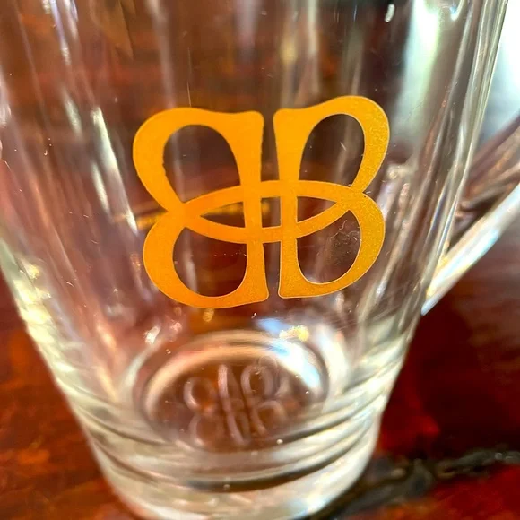 BAILEY'S Irish Cream Clear Glass Coffee Mugs x 2 - Picture 2 of 8